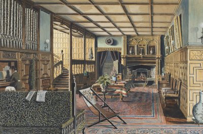 El Interior de Hall Place, Leigh, cerca de Tonbridge, Kent de Henry Robert Robertson